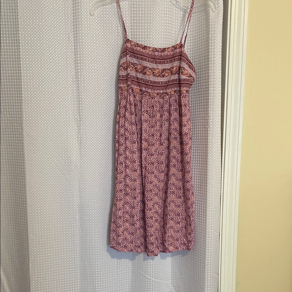 Wallflower Mauve and Rose Printed Spaghetti Strap Dress
